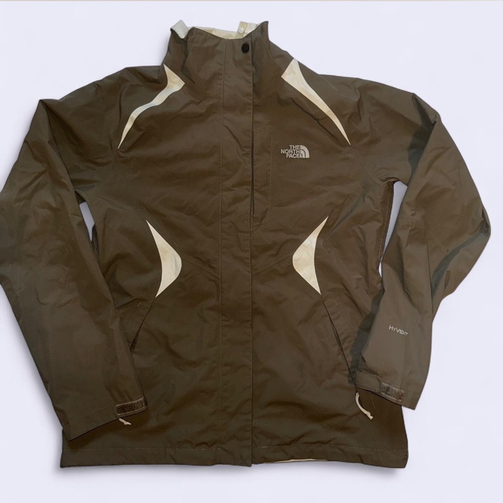 The North Face Taupe and Cream Jacket